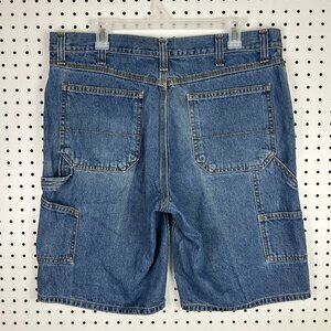 Faded Glory Y2K Carpenter Work‎ Wear Jorts Size 36 Skater Vintage Blue Shorts